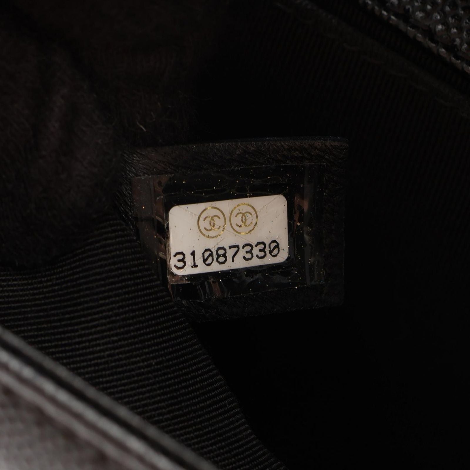 Chanel Shoulder Bag Boy Black Caviar Leather Boy Chain — view 5