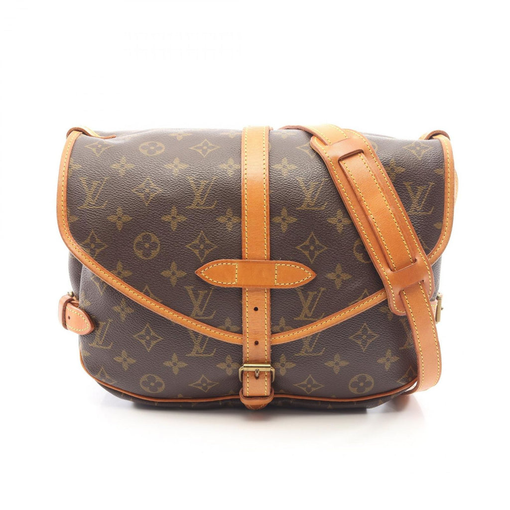 Louis Vuitton Shoulder Bag Saumur 30 Canvas Leather