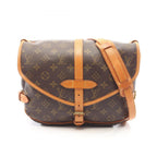 Louis Vuitton Shoulder Bag Saumur 30 Canvas Leather