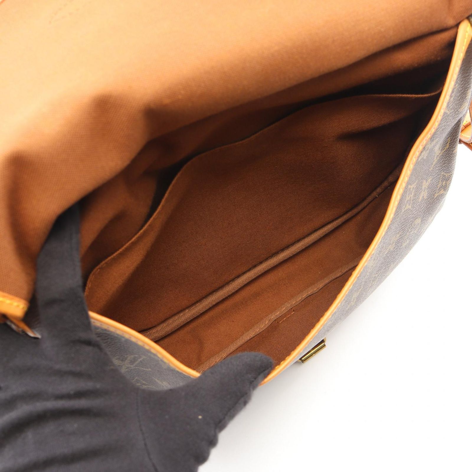 Louis Vuitton Shoulder Bag Saumur 30 Canvas Leather — view 3