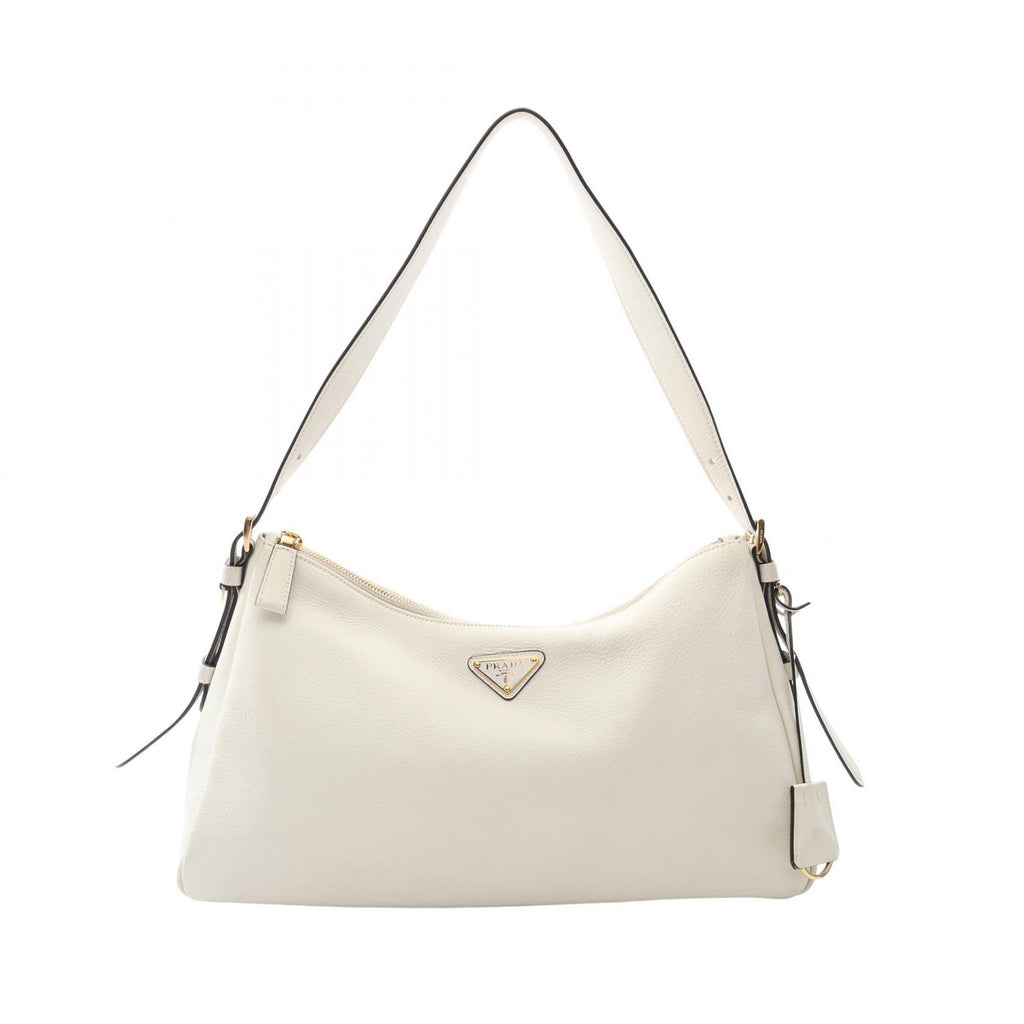 Prada Shoulder Bag Emme Large White Leather