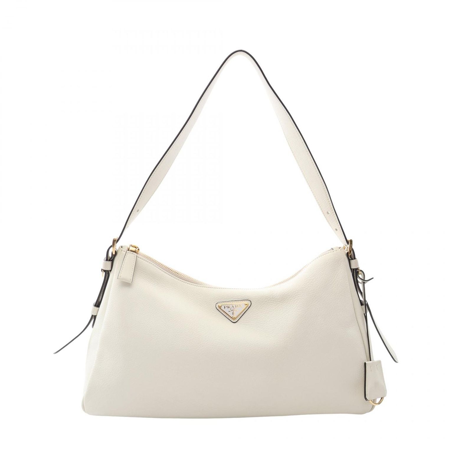 Prada Shoulder Bag Emme Large White Leather