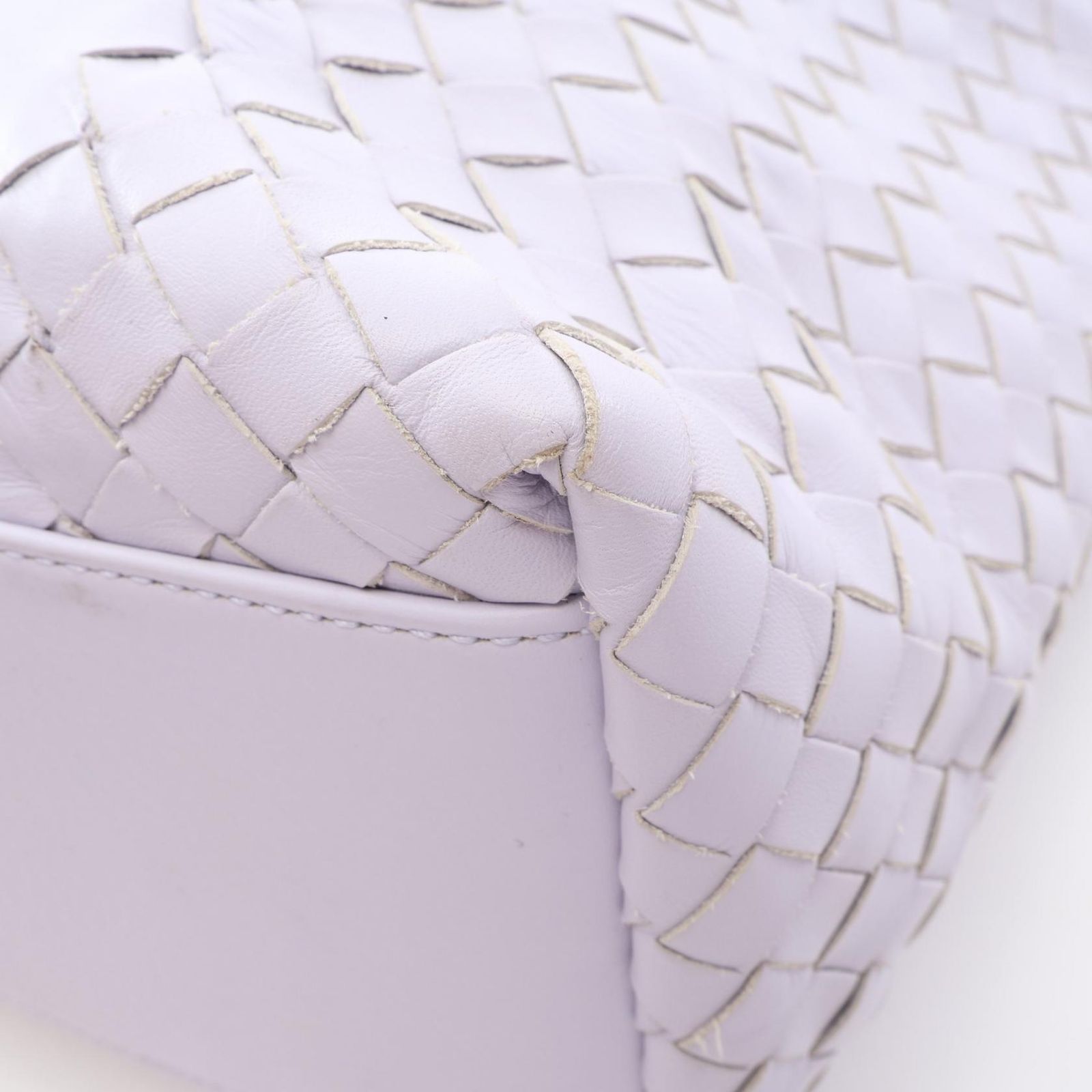 Bottega Veneta Tote Intrecciato Purple Leather — view 6