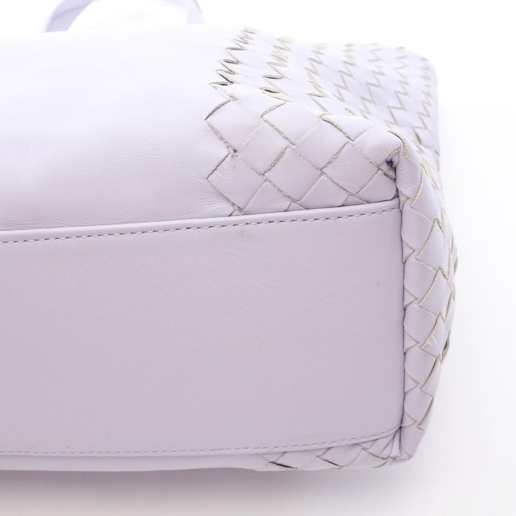 Bottega Veneta Tote Intrecciato Purple Leather — view 7