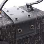 Dior Handbag Street Chic Trotter Black Canvas Leather Vanity — view 8