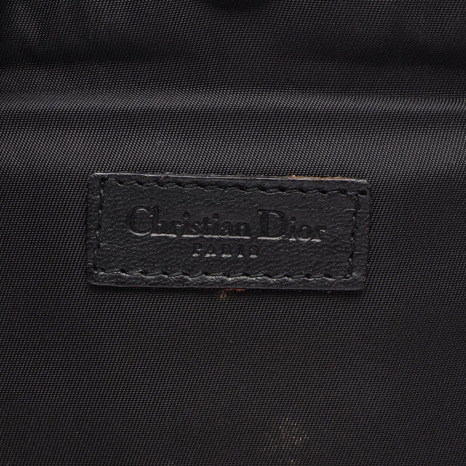 Dior Handbag Street Chic Trotter Black Canvas Leather Vanity — view 4