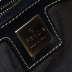 Fendi Shoulder Bag Mamma Bucket Navy Canvas Leather — view 4