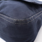 Fendi Shoulder Bag Mamma Bucket Navy Canvas Leather — view 9