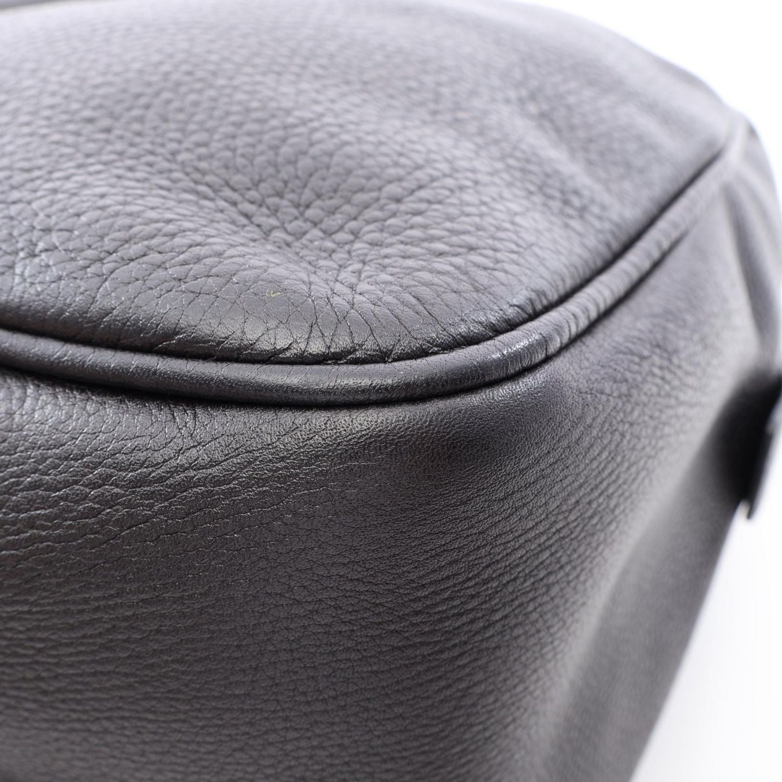 Gucci Shoulder Bag Soho Interlocking Black Leather Chain — view 6