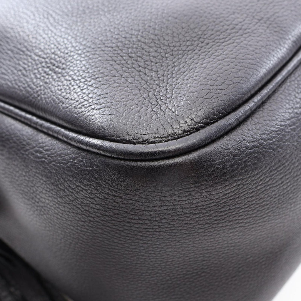 Gucci Shoulder Bag Soho Interlocking Black Leather Chain — view 5