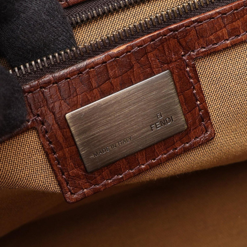 Fendi Handbag Etnico Zucca Brown Canvas Leather — view 4