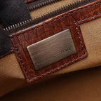 Fendi Handbag Etnico Zucca Brown Canvas Leather — view 4