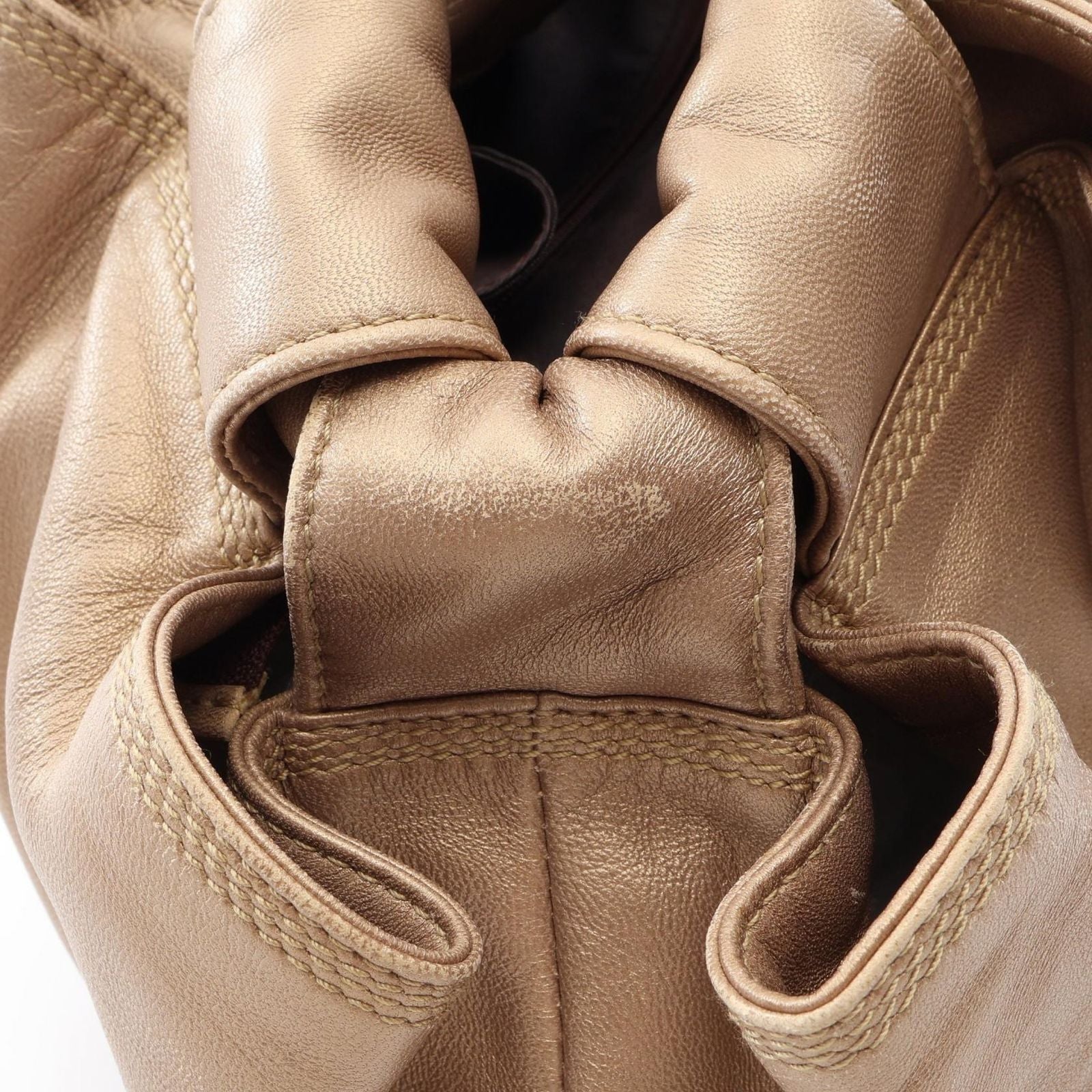Loewe Handbag Nappa Aire Gold Leather — view 8