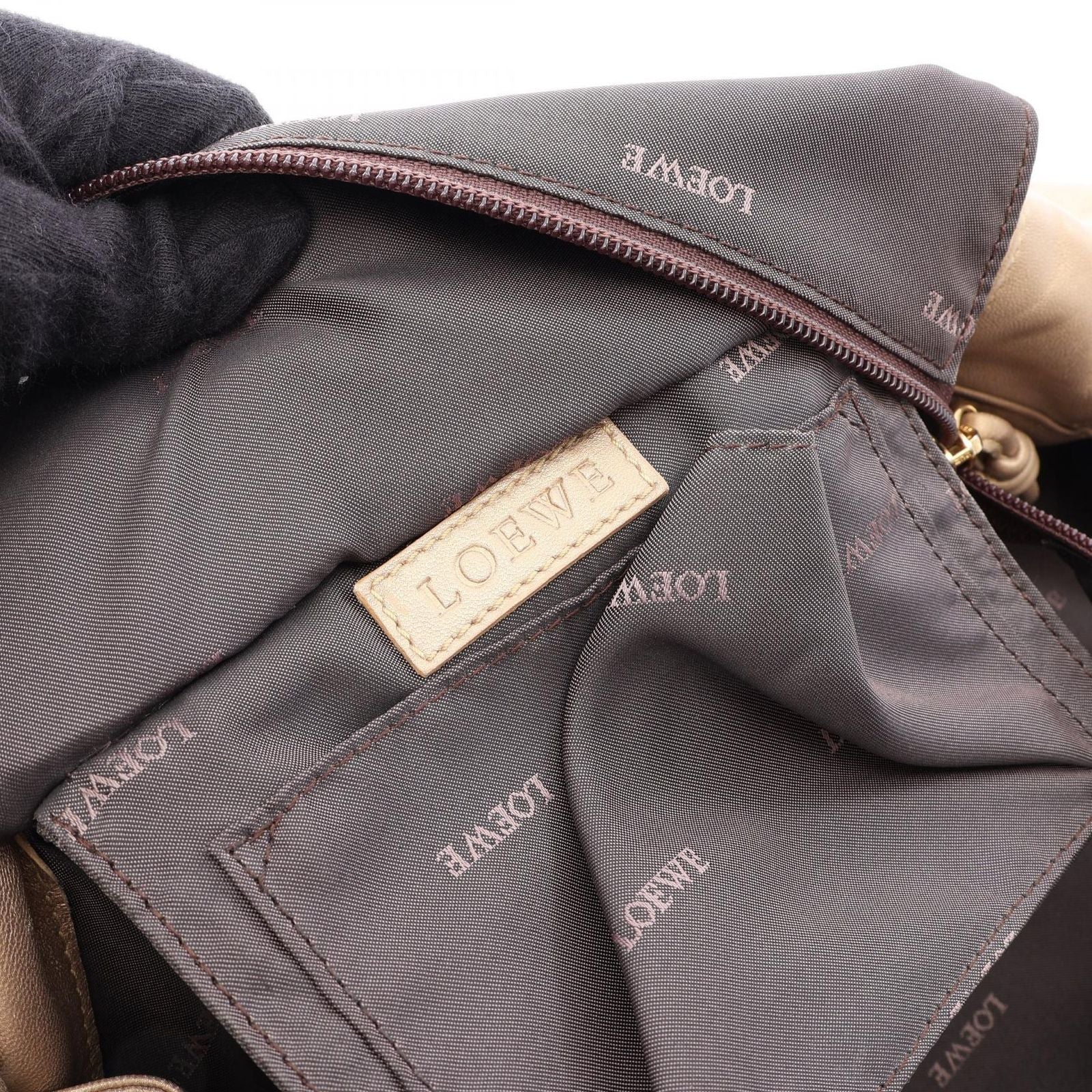 Loewe Handbag Nappa Aire Gold Leather — view 4
