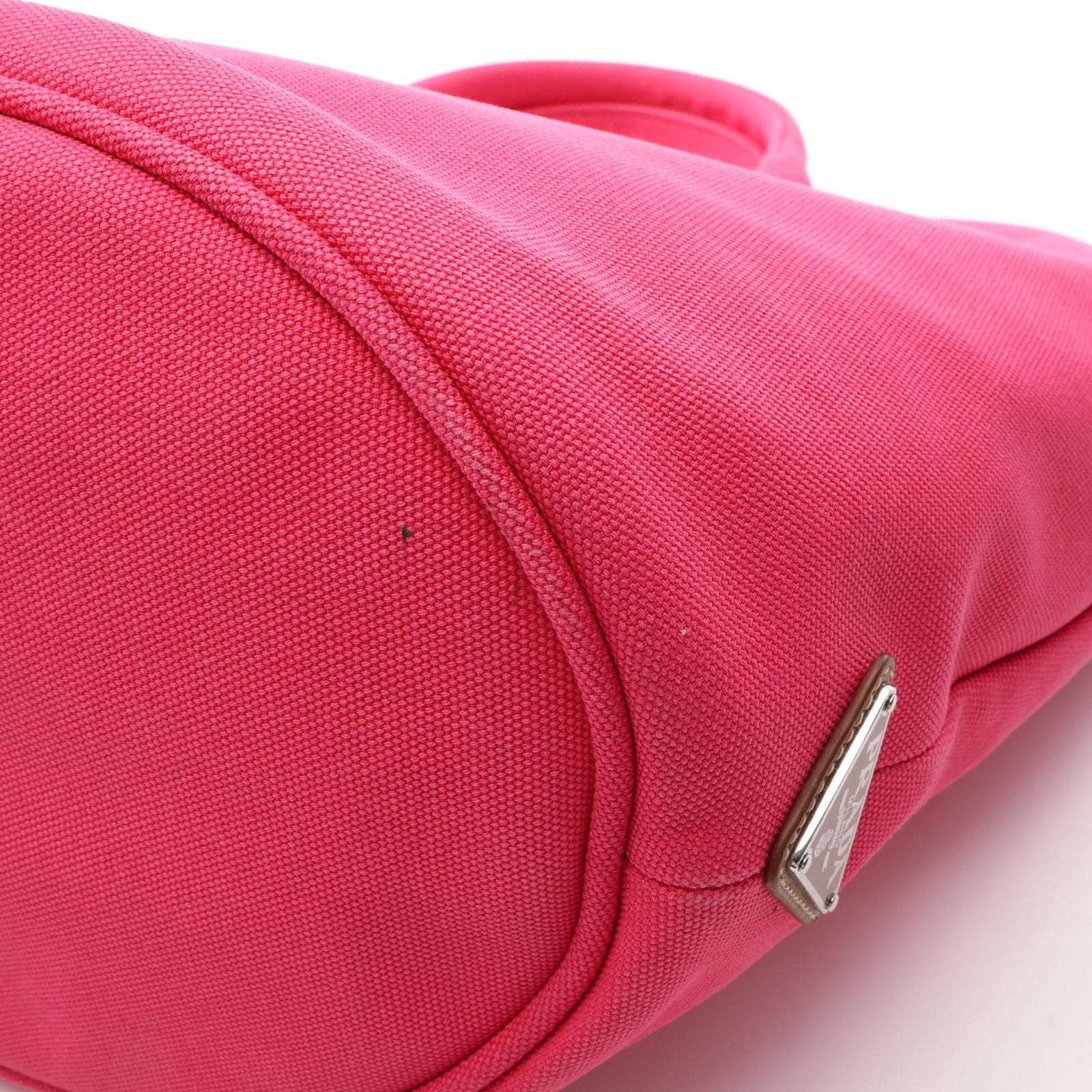 Prada Tote Canapa 2-Way Pink Canvas — view 6