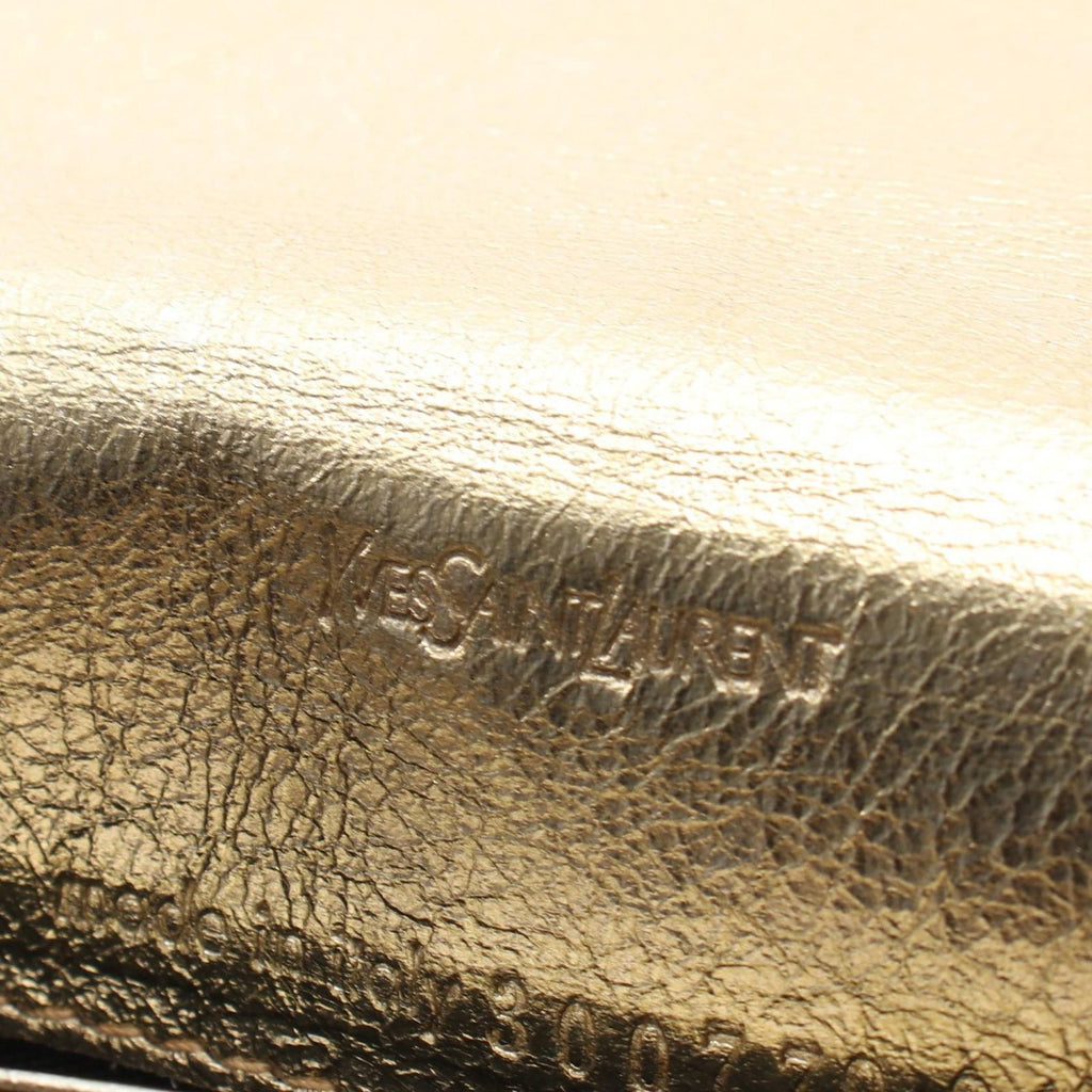 Saint Laurent Shoulder Bag Monogram Gold Leather Chain Wallet — view 4
