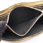 Saint Laurent Shoulder Bag Monogram Gold Leather Chain Wallet — view 8