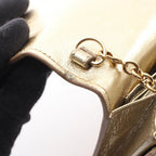 Saint Laurent Shoulder Bag Monogram Gold Leather Chain Wallet — view 7