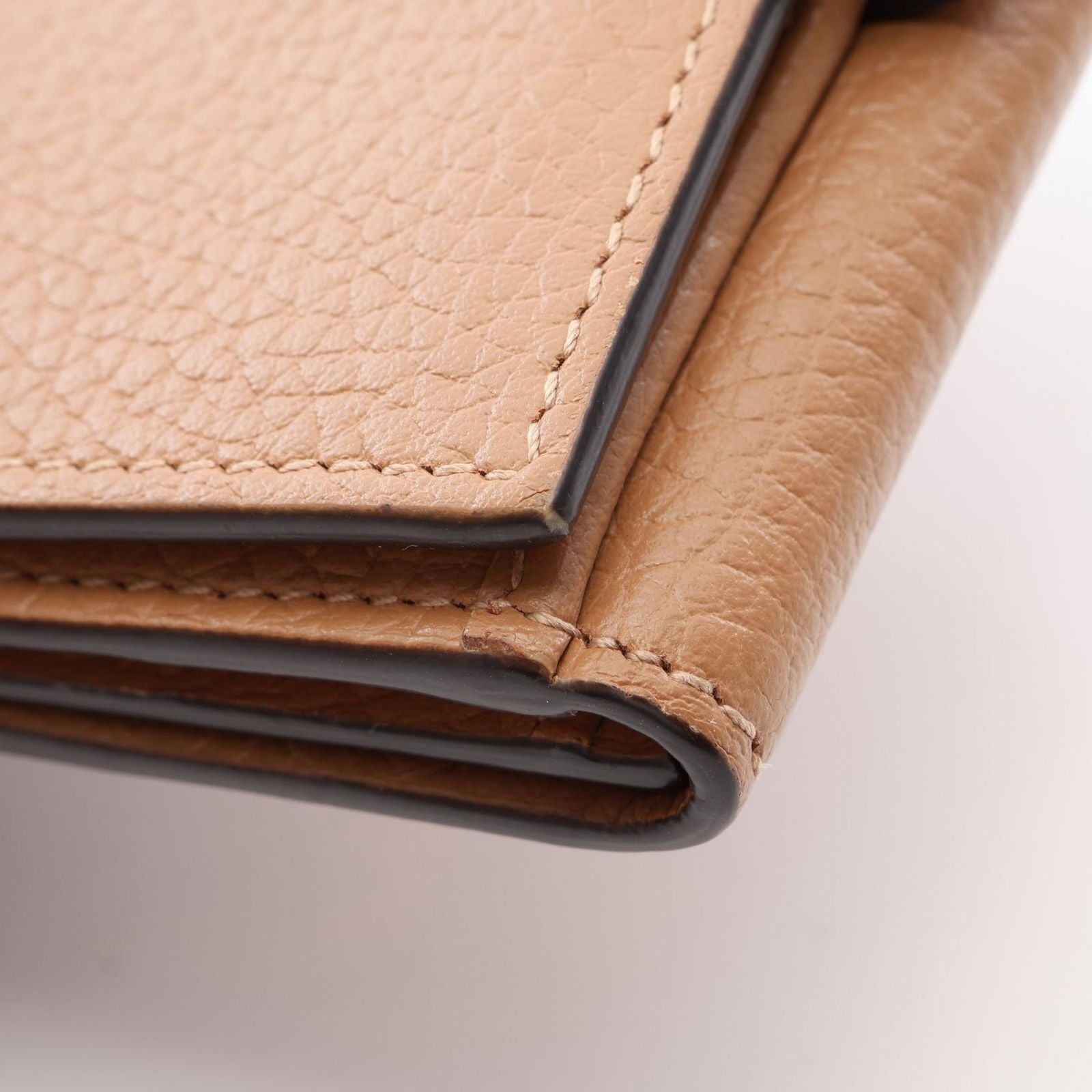 Gucci Bifold Wallet GG Marmont Brown Leather Hook — view 7