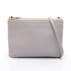 Celine Shoulder Bag Trio Large Gray Leather