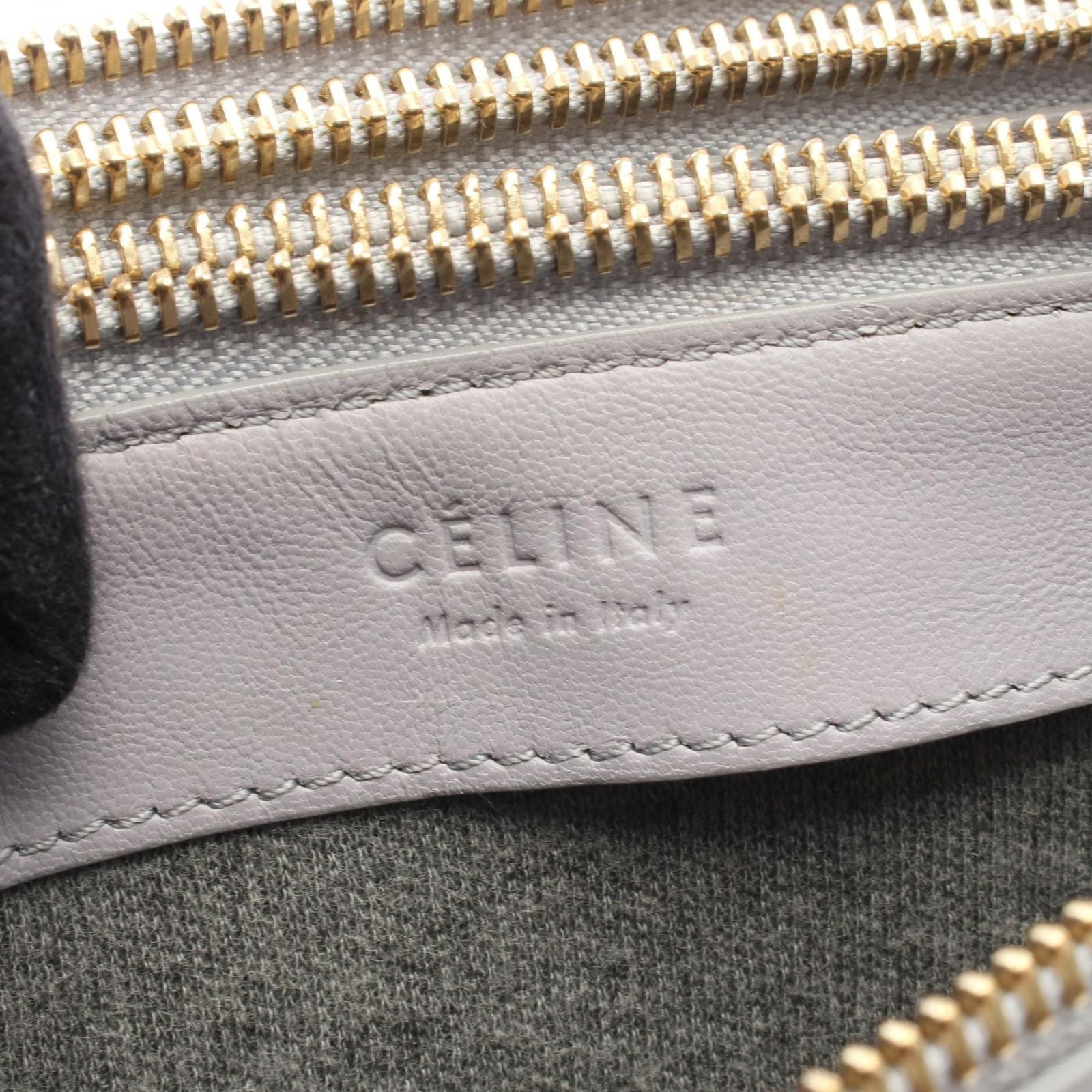 Celine Shoulder Bag Trio Large Gray Leather — view 4