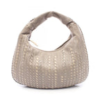 Bottega Veneta Shoulder Bag Intrecciato Hobo Gray Leather Exotic Cles the