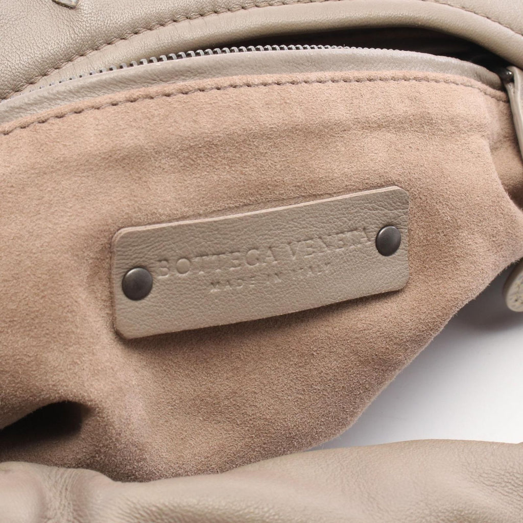 Bottega Veneta Shoulder Bag Intrecciato Hobo Gray Leather Exotic Cles the — view 4