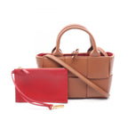 Bottega Veneta Tote Candy Arco 2-Way Brown Leather Micro