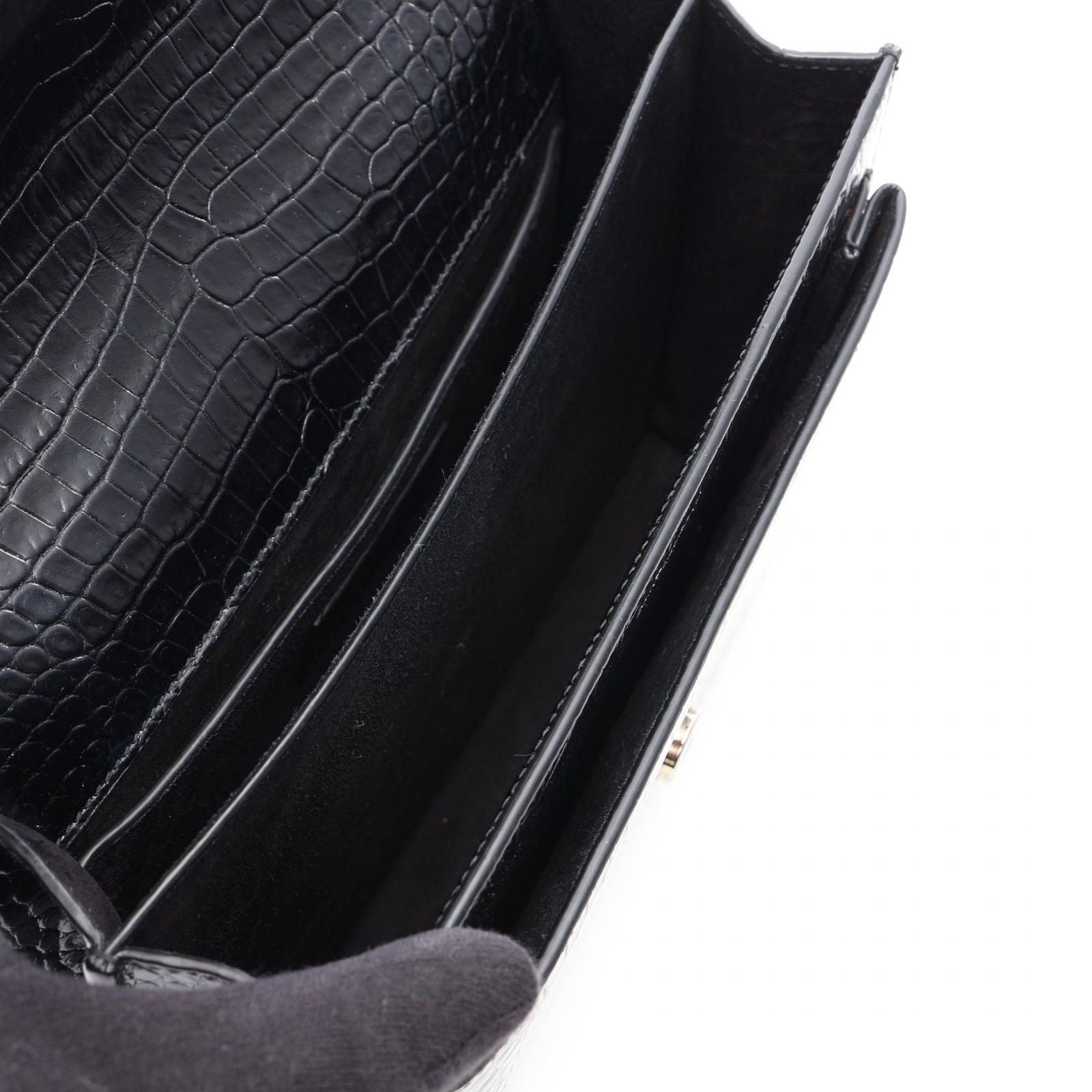 Saint Laurent Paris Shoulder Bag Sunset Croco — view 3
