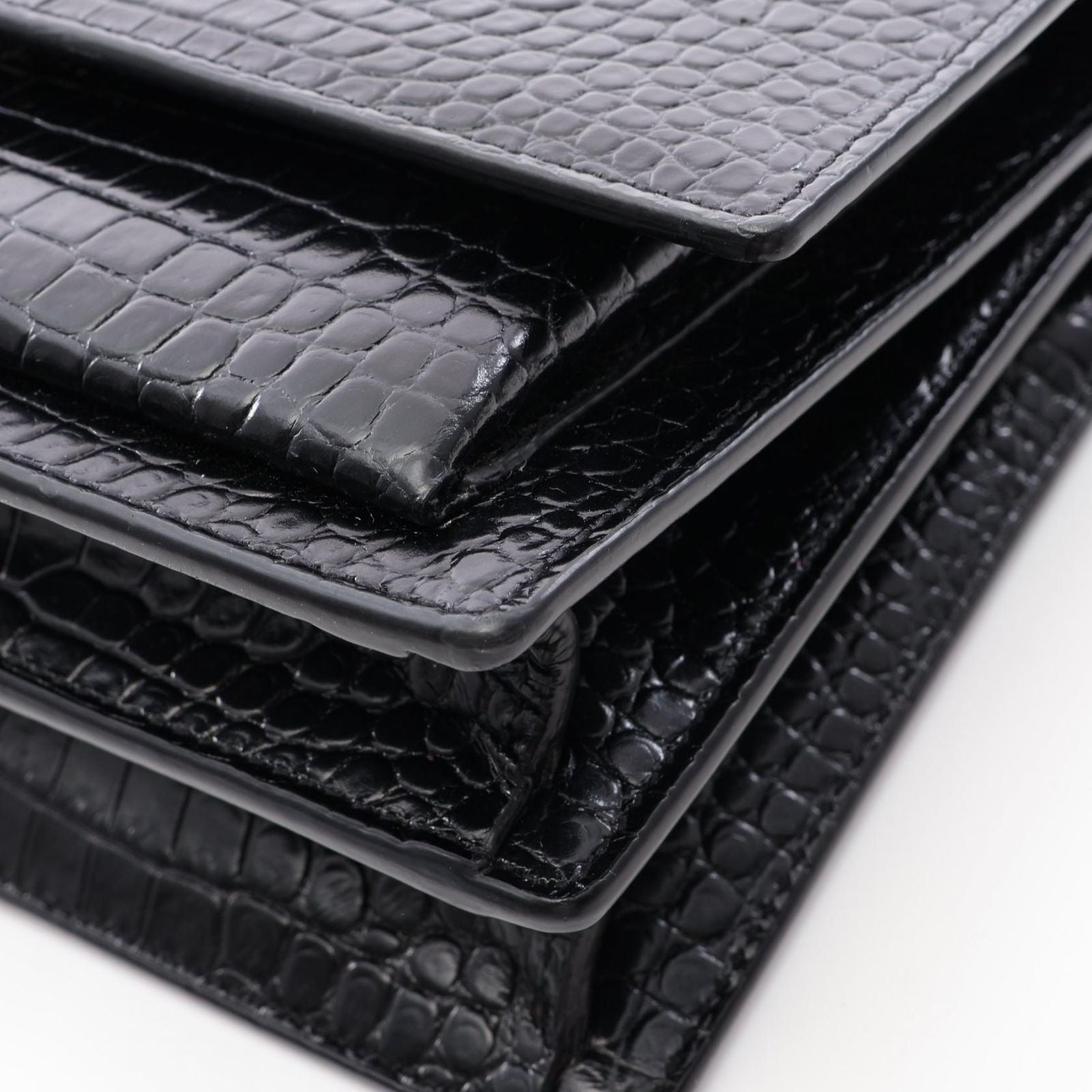 Saint Laurent Paris Shoulder Bag Sunset Croco — view 6