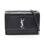 Saint Laurent Paris Shoulder Bag Sunset Croco