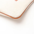 Gucci Clutch Logo Beige Brown Canvas Leather — view 6