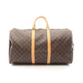 Louis Vuitton Boston Bag Keepall 55 Canvas Leather