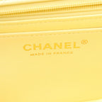 Chanel Shoulder Bag Mini Quilted 20 Cream Black Fabric Chain — view 4