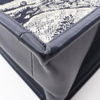 Dior Tote Book Small Toile de Jouy Reverse Embroidery 2-Way Navy Canvas — view 9
