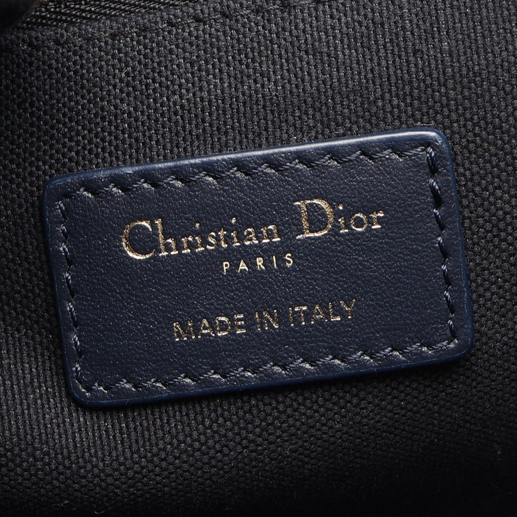 Dior Tote Book Small Toile de Jouy Reverse Embroidery 2-Way Navy Canvas — view 4