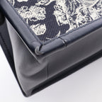 Dior Tote Book Small Toile de Jouy Reverse Embroidery 2-Way Navy Canvas — view 8