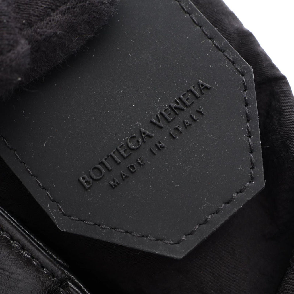 Bottega Veneta Waist Bag Cassette Maxi Intrecciato Black Leather — view 4