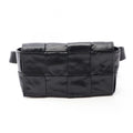 Bottega Veneta Waist Bag Cassette Maxi Intrecciato Black Leather