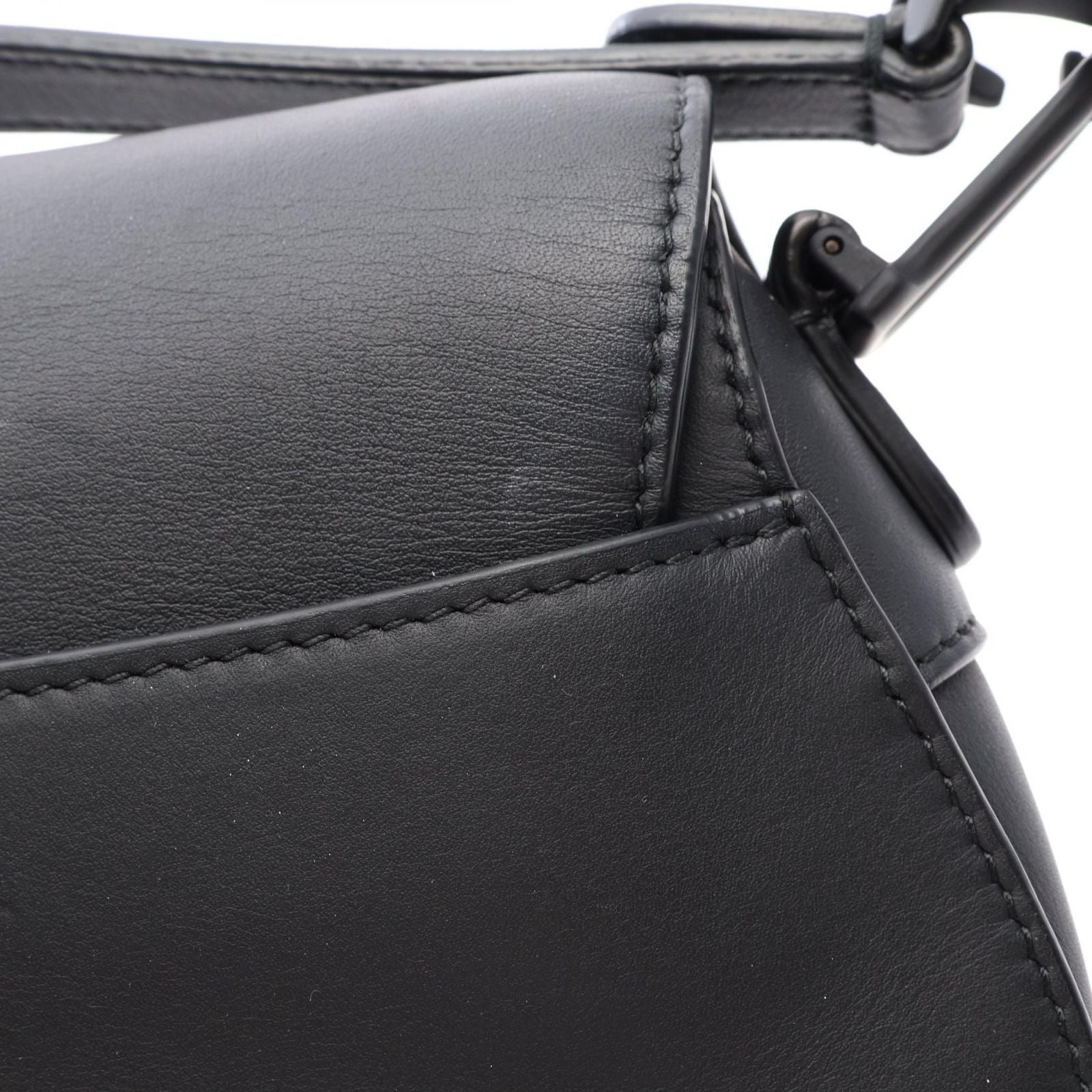 Dior Saddle Bag Mini 2-Way Black Leather — view 5