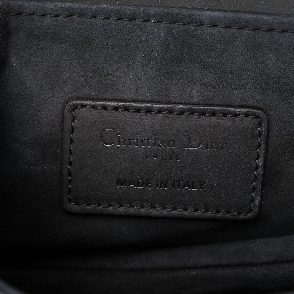 Dior Saddle Bag Mini 2-Way Black Leather — view 4