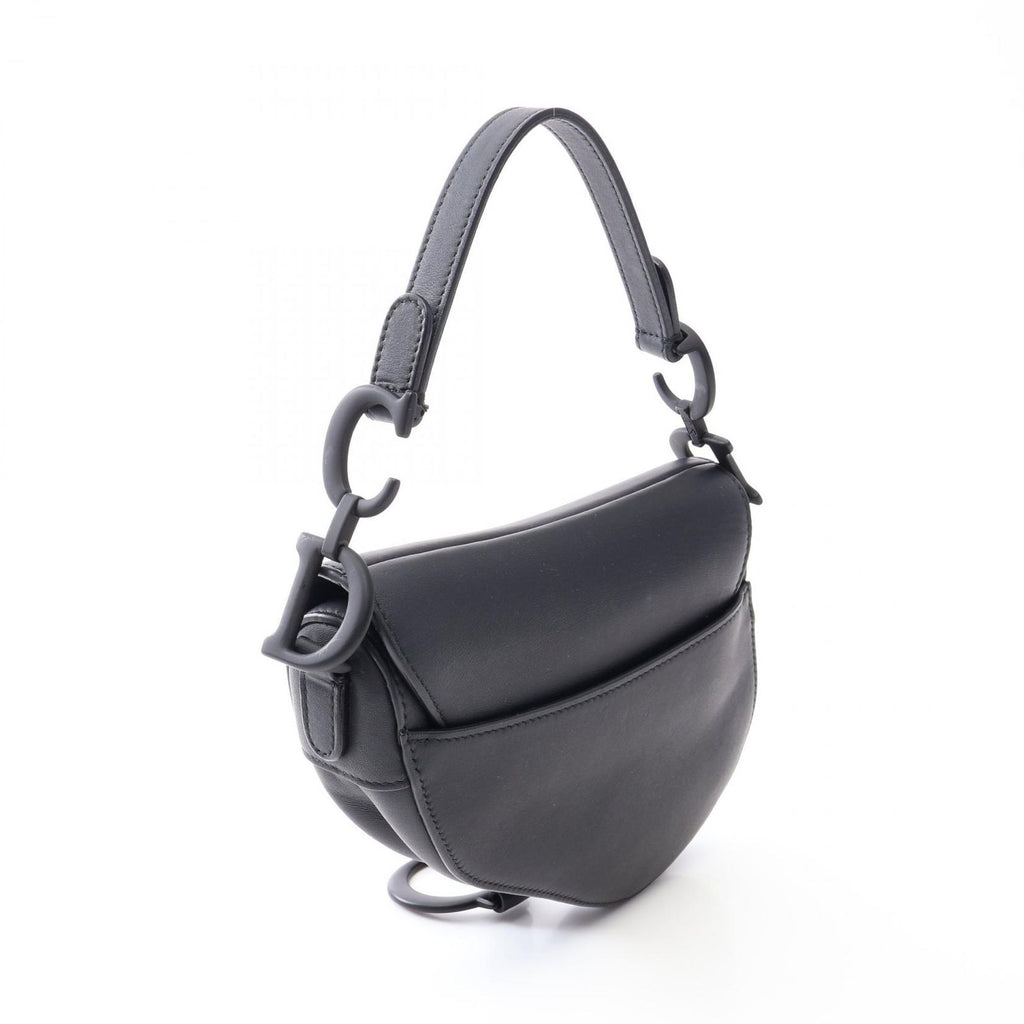 Dior Saddle Bag Mini 2-Way Black Leather — view 2