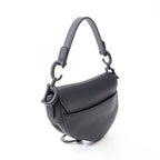Dior Saddle Bag Mini 2-Way Black Leather — view 2