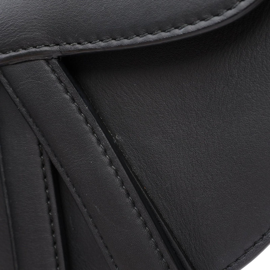 Dior Saddle Bag Mini 2-Way Black Leather — view 9