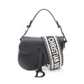 Dior Saddle Bag Mini 2-Way Black Leather