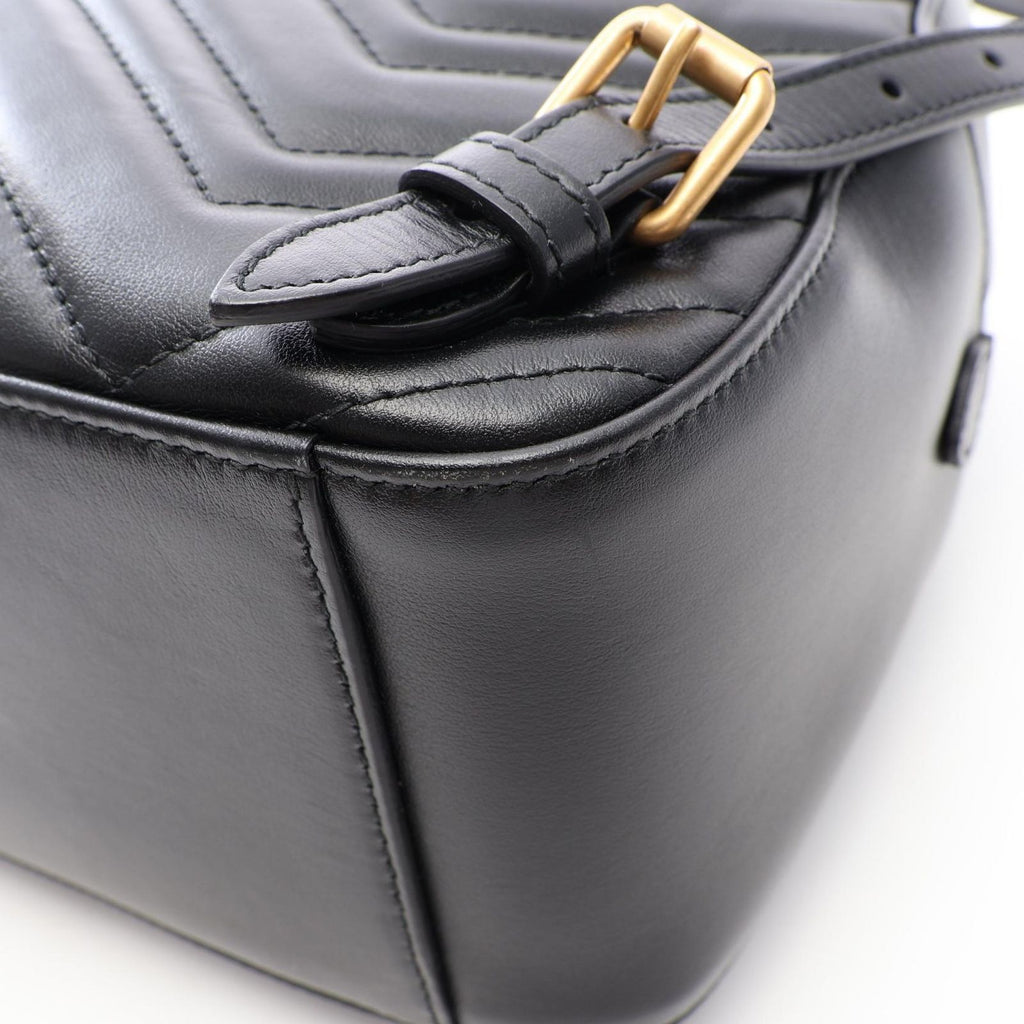 Gucci Backpack GG Marmont Black Leather — view 7