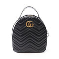 Gucci Backpack GG Marmont Black Leather