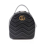 Gucci Backpack GG Marmont Black Leather