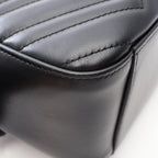 Gucci Backpack GG Marmont Black Leather — view 6
