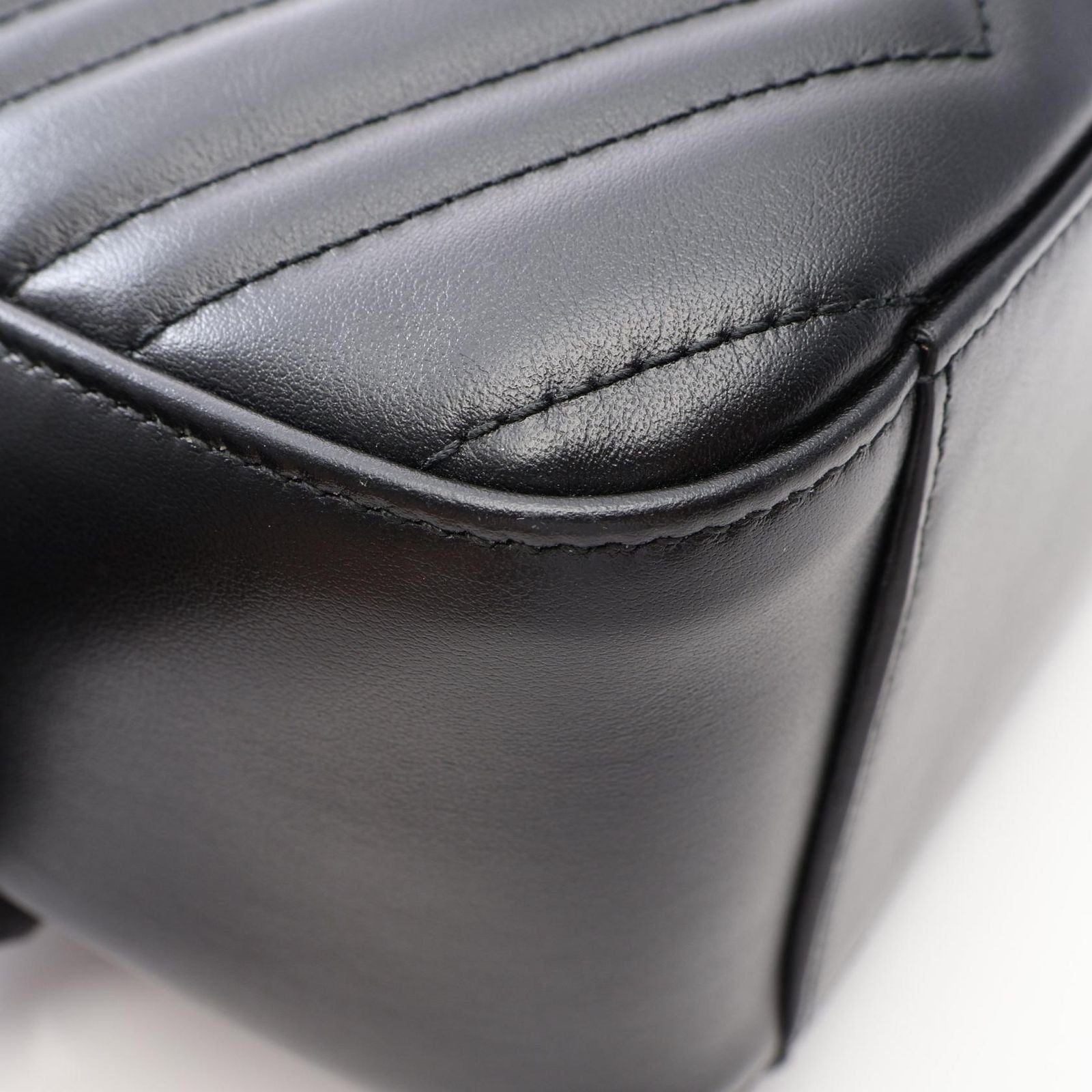 Gucci Backpack GG Marmont Black Leather — view 6